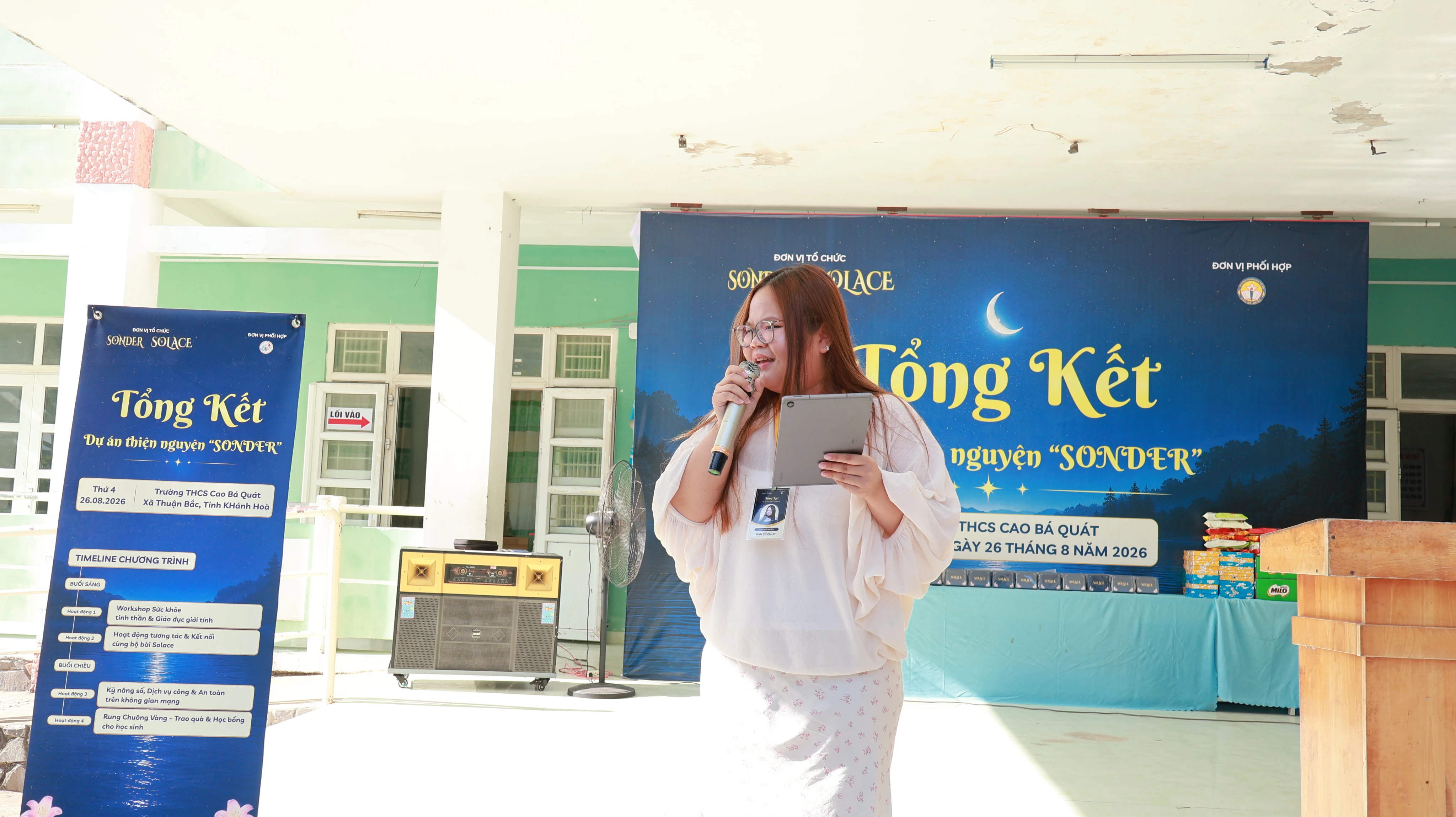 Hoang Nhien at a community event