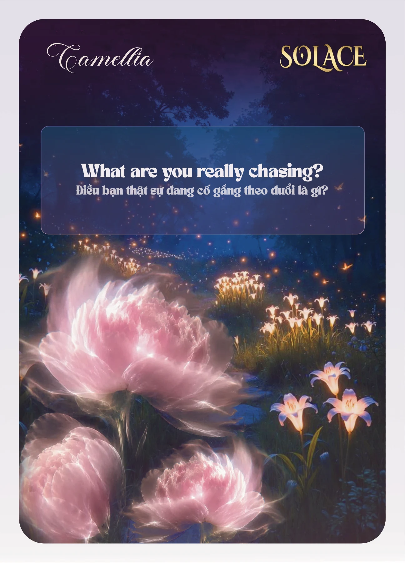 Solace Camellia conversation card 4
