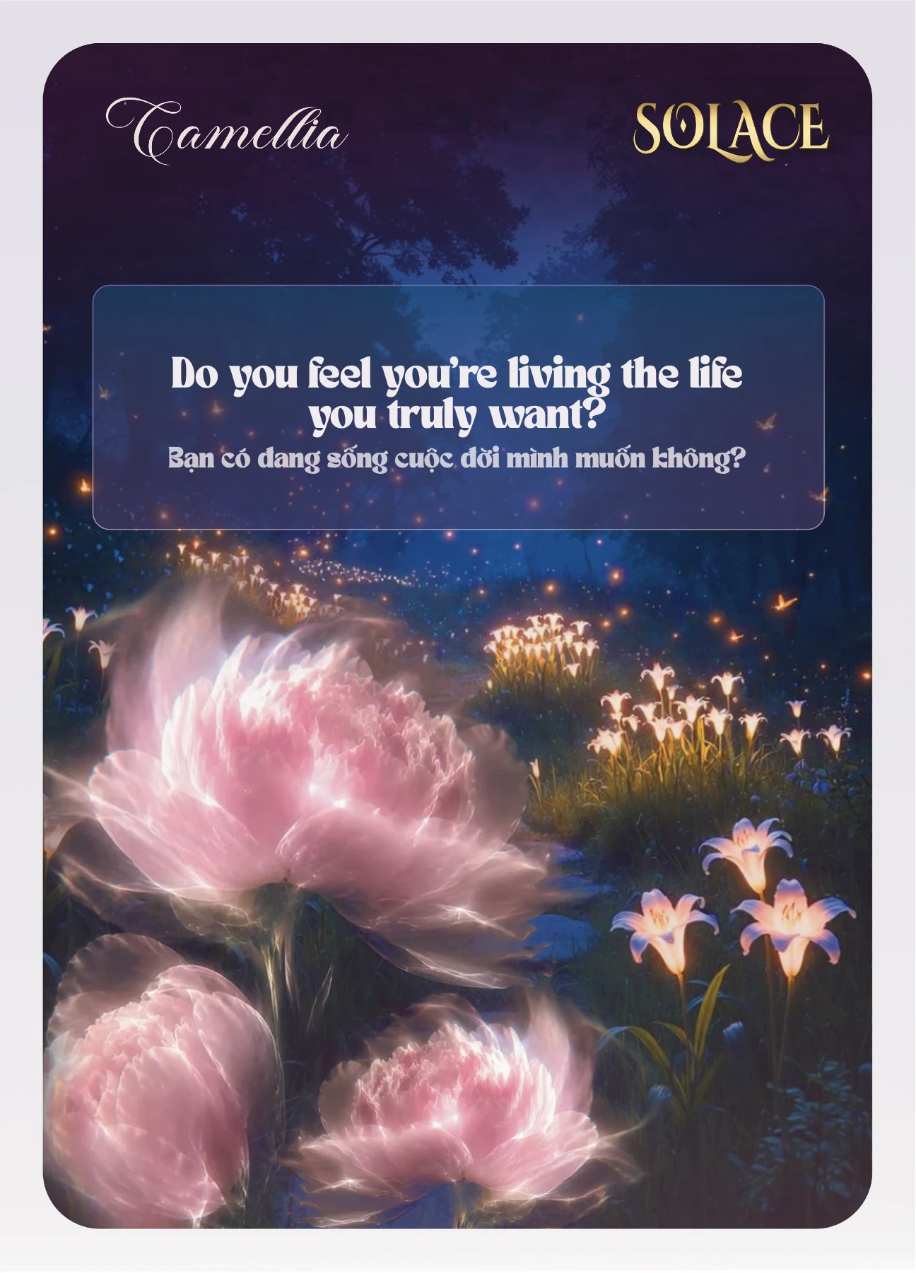 Solace Camellia conversation card 8
